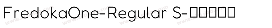 FredokaOne-Regular S字体转换